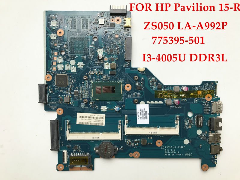 HP 775395-501 ZS050 LA-A992P 15-R Motherboard